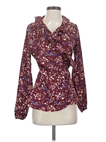 Allegra K Long Sleeve Blouse (view 1)