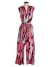 Ranna Gill Graphic Pink Jumpsuit Size XS - photo 1