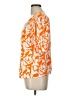 CeCe Orange Short Sleeve Blouse Size L - photo 5