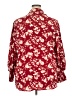 Unbranded 100% Polyester Floral Burgundy 3/4 Sleeve Blouse Size XXL - photo 2