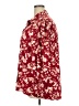 Unbranded 100% Polyester Floral Burgundy 3/4 Sleeve Blouse Size XXL - photo 5