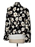 Ann Taylor LOFT 100% Polyester Floral Black Blazer Size S - photo 2
