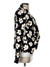 Ann Taylor LOFT 100% Polyester Floral Black Blazer Size S - photo 4