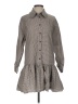 Collusion Checkered-gingham Gray Casual Dress Size 4 - 6 - photo 1