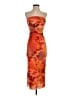 Zara Tie-dye Orange Cocktail Dress Size S - photo 1