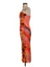 Zara Tie-dye Orange Cocktail Dress Size S - photo 5