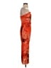 Zara Tie-dye Orange Cocktail Dress Size S - photo 4