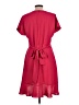 Express Outlet 100% Polyester Solid Red Casual Dress Size L - photo 2