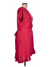Express Outlet 100% Polyester Solid Red Casual Dress Size L - photo 4
