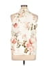 Unbranded Floral Ivory Sleeveless Blouse Size XL - photo 2