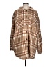 Love Tree 100% Polyester Plaid Brown Coat Size L - photo 1