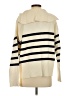 Zara Stripes Ivory Pullover Sweater Size S - photo 2