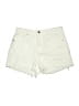 Elan 100% Cotton Ivory Denim Shorts Size L - photo 1