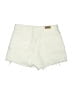 Elan 100% Cotton Ivory Denim Shorts Size L - photo 2