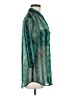 Equipment Green 3/4 Sleeve Button-Down Shirt Size M - photo 4