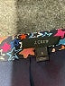 J.Crew 100% Polyester Floral Black Blue Casual Skirt Size 6 - photo 4