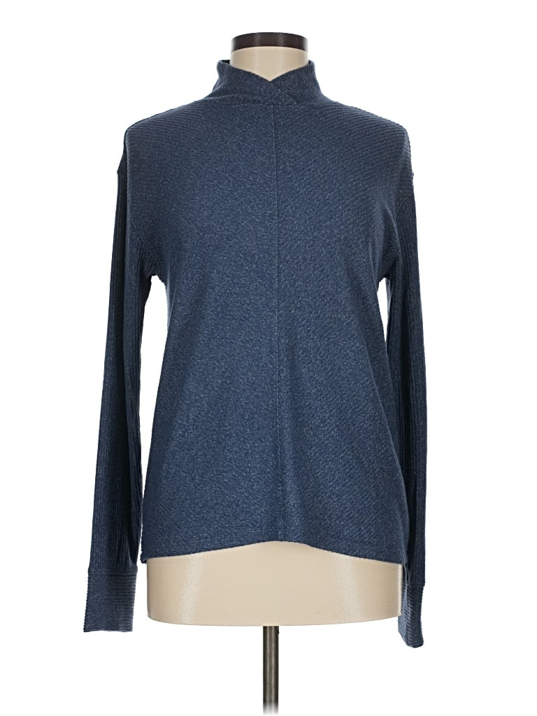 Pre-owned Haven Well Within Long Sleeve Turtleneck In Blue