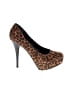 Candie's Animal Print Brown Heels Size 6 1/2 - photo 1