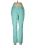 H&M L.O.G.G. Color Block Teal Jeans Size 12 - photo 1