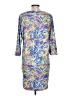 Assorted Brands Paisley Blue Casual Dress Size L - photo 2