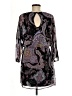 Express Outlet Paisley Black Casual Dress Size M - photo 2