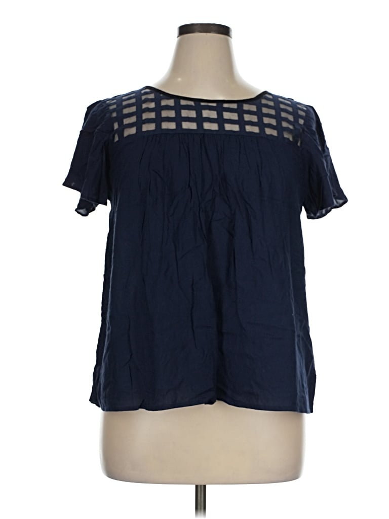 Pre-owned Vero Moda Short Sleeve Blouse In Blue