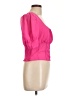 Privy 100% Polyester Pink Short Sleeve Blouse Size L - photo 4