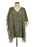 J.Jill 100% Recycled Polyester Graphic Green Kimono Size S - photo 1
