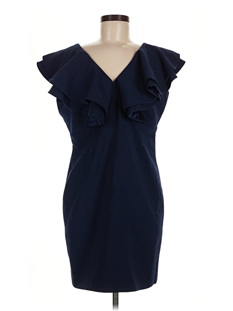 Pre-owned Assorted Brands Cocktail Dress In Blue