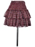 Reset 100% Polyester Paisley Red Casual Skirt Size S - photo 2