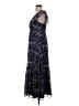 Lavender Brown 100% Polyester Paisley Blue Casual Dress Size XS - photo 5