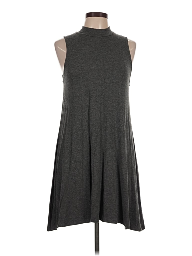 Pre-owned Joan Vass Casual Dress In Gray