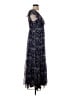 Lavender Brown 100% Polyester Paisley Blue Casual Dress Size XS - photo 4