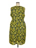 Moon Collection 100% Polyester Paisley Yellow Cocktail Dress Size 2X - photo 2