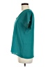 Soprano 100% Polyester Teal Short Sleeve Blouse Size M - photo 5