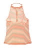 J.Crew Stripes Orange Swimsuit Top Size L - photo 2