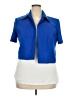 Studio 1 100% Polyester Color Block Blue Short Sleeve Blouse Size 18 - photo 1