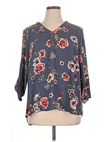 Maurices 3/4 Sleeve Blouse (view 1)