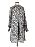 H&M 100% Polyester Animal Print Silver Casual Dress Size XS - photo 1