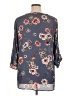 Maurices 100% Polyester Floral Gray 3/4 Sleeve Blouse Size 16 (1) - photo 2