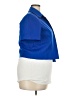 Studio 1 100% Polyester Color Block Blue Short Sleeve Blouse Size 18 - photo 4