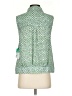 CAbi 100% Polyester Green Sleeveless Blouse Size S - photo 2