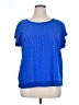 Apt. 9 100% Rayon Blue Short Sleeve Top Size XL - photo 1