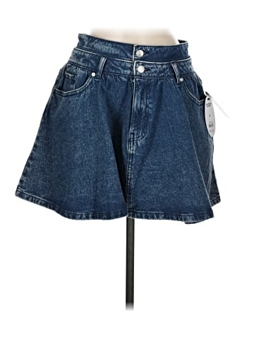 Scoop Denim Skirt (view 1)
