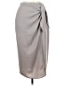 Babaton Solid Gray Formal Skirt Size 10 - photo 1