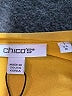 Chico's Yellow 3/4 Sleeve Top Size M - photo 8