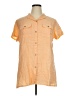 Spirit Color Block Orange Short Sleeve Blouse Size XL - photo 1