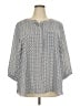 NYDJ 100% Polyester Gray 3/4 Sleeve Blouse Size 2X - photo 1