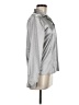 Kathie Lee Metallic Silver Long Sleeve Blouse Size M - photo 4