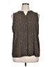 Apt. 9 100% Polyester Gray Sleeveless Blouse Size XL - photo 1